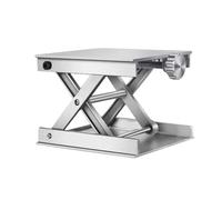 Elevatore Tavolo LABO - Base In Alluminio Regolabile 9x9cm | Sollevamento Scientifico Fissato Per Misure Del Suolo Sul Terreno Chimica Delle Scuole Fisiche Di Laboratorio