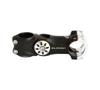 Eleven 10 Alu 1-1/8” x 125mm-20°/+40 Testa Grigia, Attacco MTB Regolabile Unisex Adulto, Nero e Argento, L. 125 mm Ø 25,4 mm