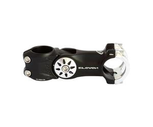 Eleven Attacco MTB Regolabile Alu 1-1/8” x 110mm -20°/+40° O/S Nero/Testa Grigia