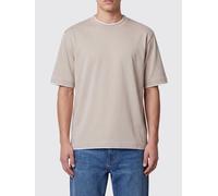 ELEVENTY T-shirt girocollo in cotone con profili a contrasto S Nudo