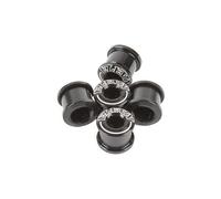 Elevn doppia chiave x5 catenacci a catena 8 5 x 4 mm nero