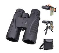 Elevon Binocolo ad alta definizione, 12 x 42, con ampio campo visivo e alta definizione, con adattatore per telefono, adattatore per treppiede e custodia, adatto per viaggi e avventure all'aperto