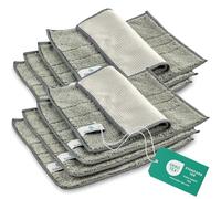 ELEXACLEAN Panni lavapiatti in microfibra - set da 8, 24x20 cm | Stracci cucina lavabili, due lati nido d'ape e pelo alto, senza pelucchi, colore grigio antracite