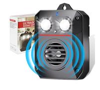 Elezenioc Repellente per martore ad ultrasuoni per auto, motore auto, repellente per martore, con luce flash con controllo sensore, per il giardino, efficace contro MäUse