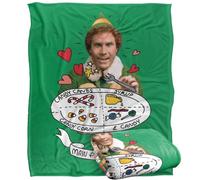 Elf 4 Main Food Groups Coperta super morbida al tatto setoso - 152 x 127 cm