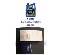 ELF 5W30 EVOLUTION FE + FILTRO OLIO ORIGINALE RENAULT CLIO CAPTUR MEGANE 1.5 D