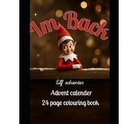 Elf advent calendar colouring book