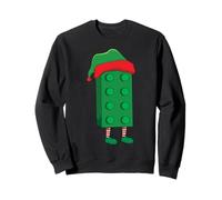 Elf Block Building Builder Mattoni Maestro Builder Natale Felpa