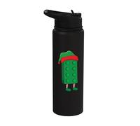 Elf Block Building Builder Mattoni Maestro Builder Natale Stainless Steel Insulated Water Bottle