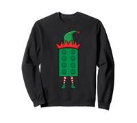 Elf Block Building Natale Builder Mattoni Maestro Builder Felpa