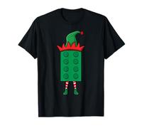 Elf Block Building Natale Builder Mattoni Maestro Builder Maglietta