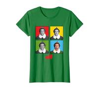 Elf Buddy Quattro Volti Maglietta, Donna, Verde Mela, S