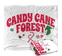Elf Candy Cane Forest Coperta super morbida al tatto setoso - 152 x 127 cm