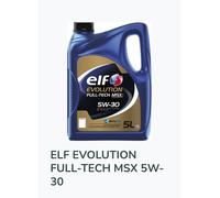 ELF EVOLUTION FULL-TECH MSX 5W 30- Elf Original- 5 litri