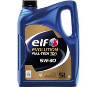 ELF EVOLUTION FULL-TECH TDI 5W-30, olio motore benzina e diesel, 5 litri