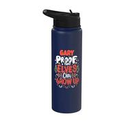 Elf Gary Funny ChristmasGary Nome personalizzato Stainless Steel Insulated Water Bottle