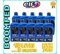 ELF HTX 740 75W KART MOTO OLIO RACING CAMBIO E FRIZIONE A SECCO 10 LITRI 10ET09