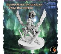 Elf Lancia Kämpferin Miniatura Elf Paladin per D 5e Pathfinder 28mm 32mm 75mm