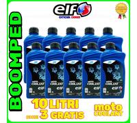 ELF LIQUIDO RADIATORE PARAFLU ANTIGELO 10 LT MOTARD MOTO COOLANT ORGANIC 10ET06