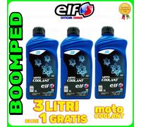 ELF LIQUIDO RADIATORE PARAFLU ANTIGELO 3 LT MOTARD MOTO COOLANT ORGANIC 03ET06