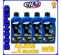 ELF LIQUIDO RADIATORE PARAFLU ANTIGELO 4 LT MOTARD MOTO COOLANT ORGANIC 04ET06