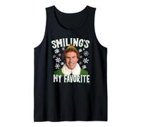 Elf Merry Christmas Smiling's My Favorite Holiday Portrait Canotta