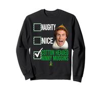 Elf Not Naughty Not Nice Felpa