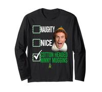 Elf Not Naughty Not Nice Maglia a Manica