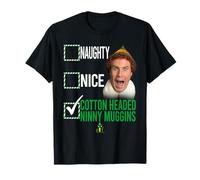 Elf Not Naughty Not Nice Maglietta
