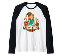 Elf Nurse: Lista Festiva di Buoni e Cattivi Maglia con Maniche Raglan