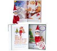 Elf on The Shelf Boy A Christmas Tradition (Elfo Scout con Libro per Bambini) (Blue Eye Boy)