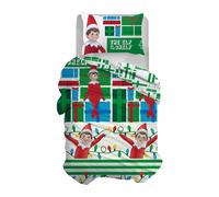 Elf On The Shelf - Set Parure Copripiumino con Federa Singolo Natalizio