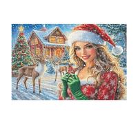 Elf Pine Tree Forest Wild Nature Rural Puzzle 1000 Pezzi Sfida Rompicapo Estrema Happy Time Impossibile Da Completare Per Collezionisti Esperti Regalo Per Chi Ama Le Sfide 1000 PCS