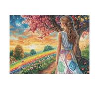 Elf Rainbow Flower Forest Wild Nature Puzzle 500 Pezzi Multicolore Per Famiglia in Vacanza Happy Time Rompicapo Creativo Giochi Da Tavolo Intelligenza E Relax Durante Le Ferie 500 PCS