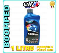 ELF TOTAL OLIO 1 LITRO MISCELATORE MIX SCOOTER 2 STREET MAX SINTETICO ET03