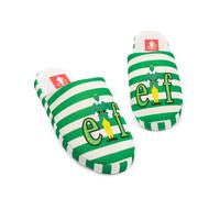 Elf Verde Striped With Logo Placement Print Pantofole Mule Donne