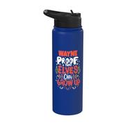 Elf Wayne Funny ChristmasWayne Nome Personalizzato Stainless Steel Insulated Water Bottle