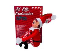Elfa Esploratrice, Pupazzo di Natale Cattivo, Giocattolo Elfo di Natale con Costume Rosso e Bianco