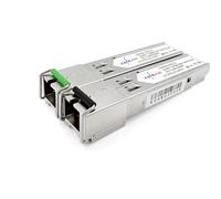 Elfcam® - 1 Coppia 10Gbps SFP+ BiDi Modulo di Transceiver a Fibra Ottica 1270nm/1330nm, con Fibra Port SC Simplex Monomode, Compatibile con Intel,DDM 20km