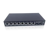 Elfcam® - 10 Gb Switch in fibra ottica compatibile con Freebox Ultra, con 2 porte 10G SFP+ e 8 porte 2,5G RJ45 PoE, Plug & Play non gestito (2 porte 10Gb SFP+ e 8 porte 2,5G RJ45 PoE)
