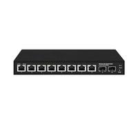 Elfcam® - 10 Gb Switch in fibra ottica compatibile con Freebox Ultra e Orange Livebox 6, con 2 porte 10G SFP+ e 8 porte 2,5 Gigabit Ethernet RJ45, Plug & Play Non Gestito