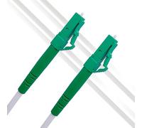 Elfcam - 10m di Cavo in Fibra Ottica LC/APC 9° a LC/APC 9° Simplex Monomodale OS2 9/125μm LSZH, Bianco 10 Metri