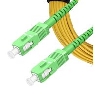 Elfcam® - 1m Cavo in Fibra Ottica da SC/APC a SC/APC Monomodale Simplex,OS2 9/125μm LSZH Giallo (1M)
