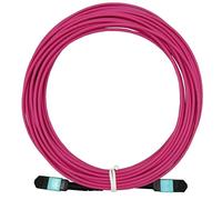 Elfcam® - 20 m Cavo in Fibra MPO-OM4 Multimodale 12 Fibre, Tipo B, Viola, MPO Female to MPO Female, Ottimizzato per 40G QSFP+ SR4/CSR4 e 100G QSFP28 SR4 per Data Center ad Alta Densità