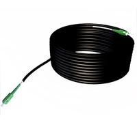 Elfcam® -250m Cavo in Fibra Ottica per Cavo Esterno SC/UPC a SC/UPC OS2 Simplex Monomodale Cavo Diametro 5,0 mm, 250 Metri