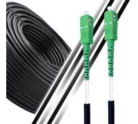 Elfcam - 25m Cavo in Fibra Ottica per Esterni e Interni, Simplex Monomode SC/APC a SC/APC per Vodafone TIM Windtre e Fastweb, 25 Metri