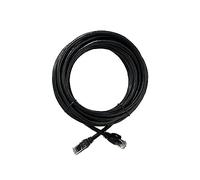Elfcam® - 60m Cavo Ethernet Cat 6, Tondo Cavo di Rete LAN WAN, Cat6 26AWG, 1Gbps Con Connettori RJ45 di Alta Qualità, Nero(60M)