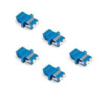 Elfcam - Adattatore a Fibra Ottica LC-LC UPC Duplex Monomode, 5 Pezzi
