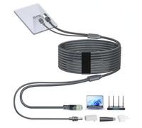 Elfcam - Cavo 3-in-1 da 10m per Starlink Mini - Alimentazione USB-C + Starlink Mini Standard, Connettore RJ45 CAT6 per Rete Estesa, 10 Metri