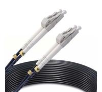 Elfcam® - Cavo a fibre ottiche da 200 m LC/UPC a LC/UPC OM3 Duplex Multimodale 50/125um G657A2 per Esterno e Interno, 200 Metri